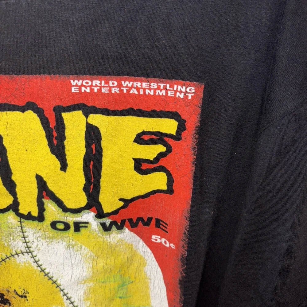 WWE Kane The Devil's Favorite Demon‎ Shirt Size XL Black WWF Wrestling 2008 Rare